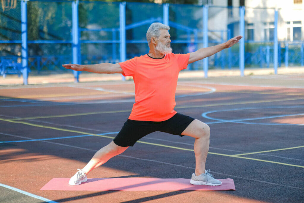 Man practising Tai Chi