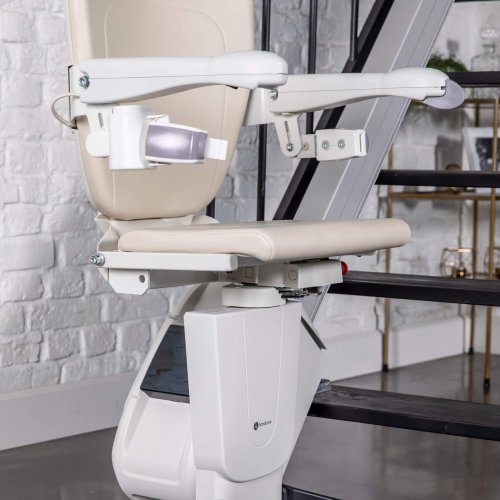 1100 Stairlift with chair and footrest folded down